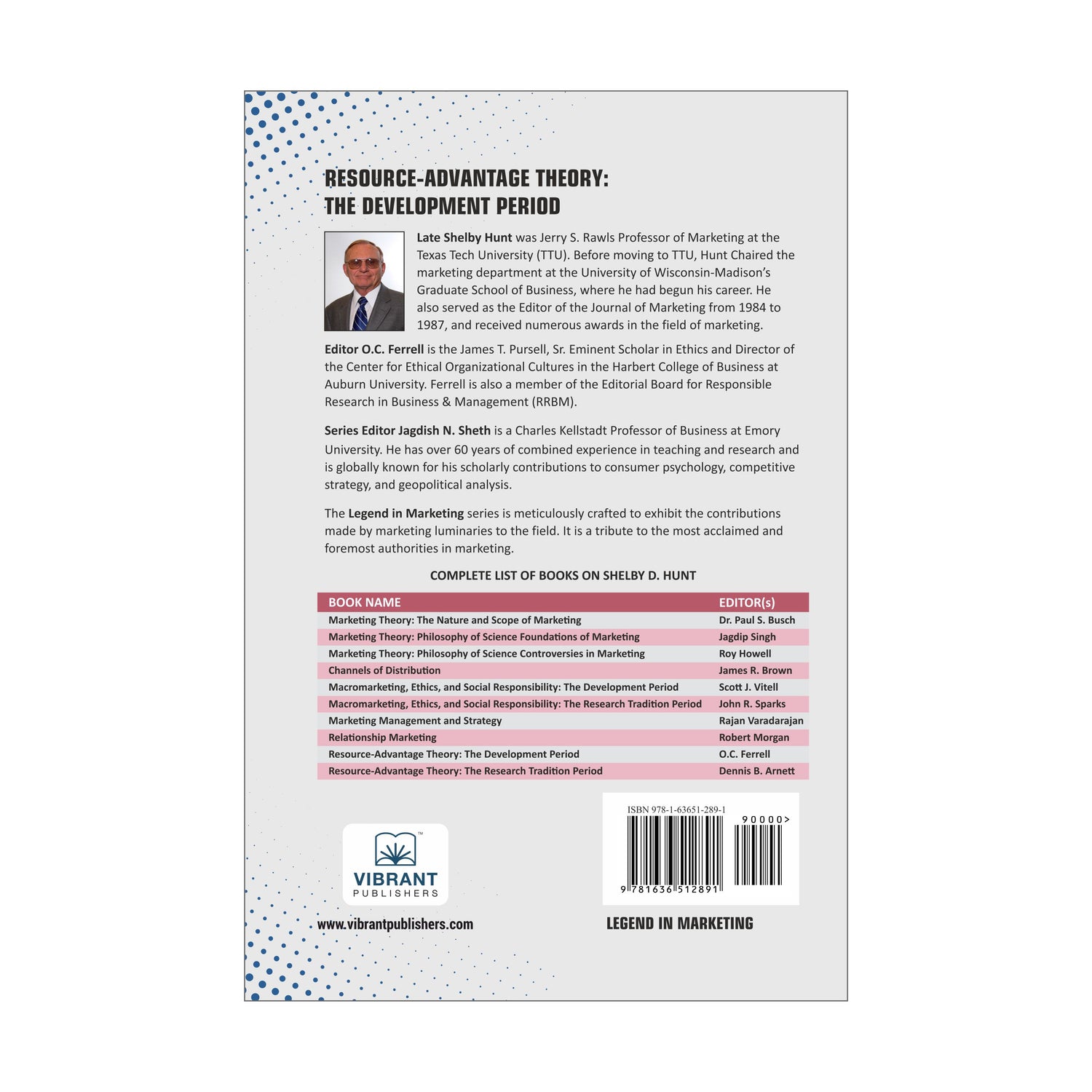 Resource-Advantage Theory: The Development Period