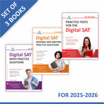 Digital SAT Prep Combo 2025–2026: Study Guide with 1200+ Questions Across 5 Full-Length Tests and Practice Questions for Reading, Writing, and Math