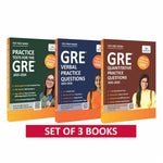 GRE Complete Prep Set 2026: Practice Tests, Verbal & Quantitative Practice Questions, 1700+ Questions, Full-Length Tests, Timed Practice & Detailed Explanations – Set of 3 Books