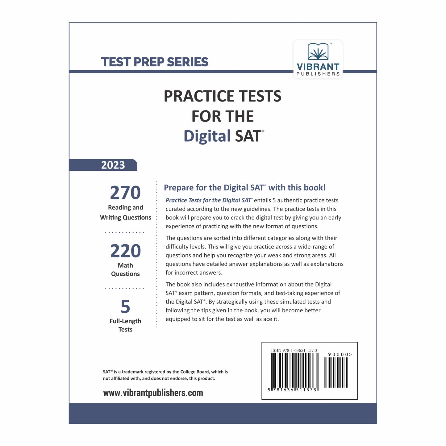 Practice Tests for the Digital SAT (2023 Edition)