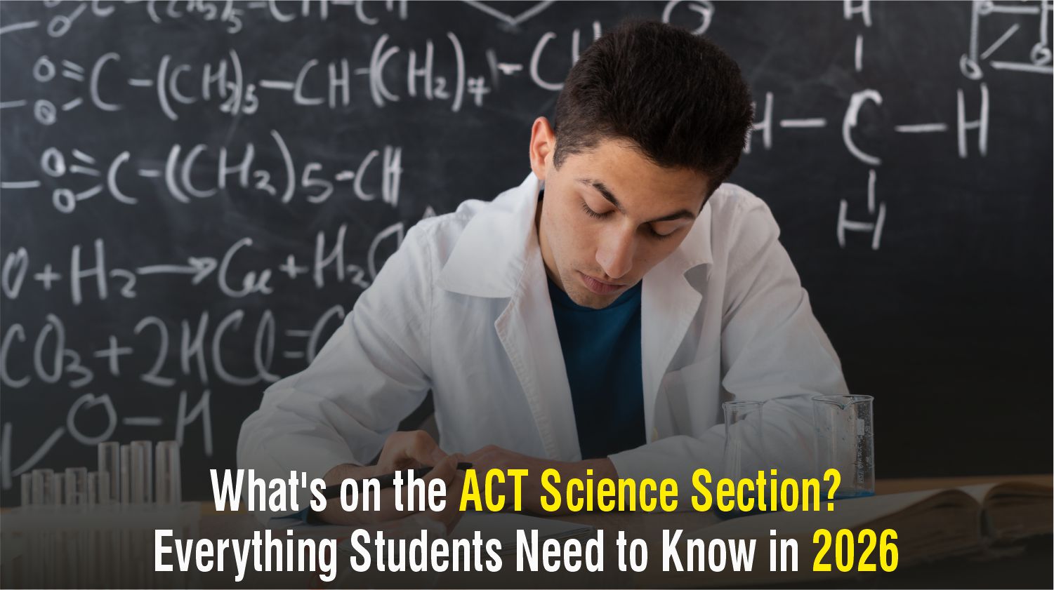 Title card reading "What's on the ACT Science Section? Everything Students Need to Know in 2026".