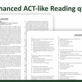 ACT Reading Practice Questions | Prep for the Enhanced ACT | 2026-2027
