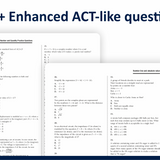 ACT Math Practice Questions | Prep for the Enhanced ACT Test | 2026–2027