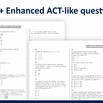 ACT Math Practice Questions | Prep for the Enhanced ACT Test | 2026–2027