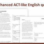 ACT English Practice Questions  | Prep for the Enhanced ACT | 2026-2027