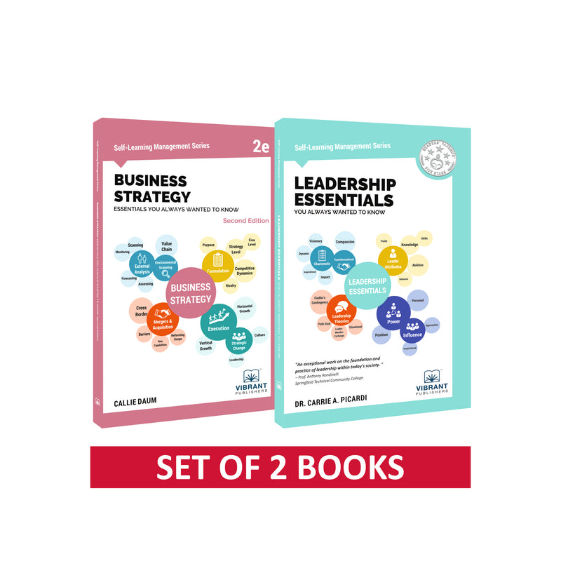 Business Strategy & Leadership Essentials Combo: Strategic Management, Porter’s Five Forces, Ethical Leadership & High-Performance Teams (Set of 2 Books)
