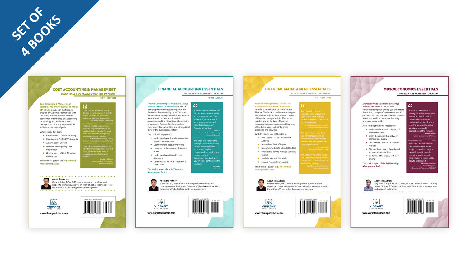 Microeconomics and Finance Essentials - Includes books on Microeconomics, Financial Accounting, Financial Management, Cost Accounting & Management (Set of 4 Books)