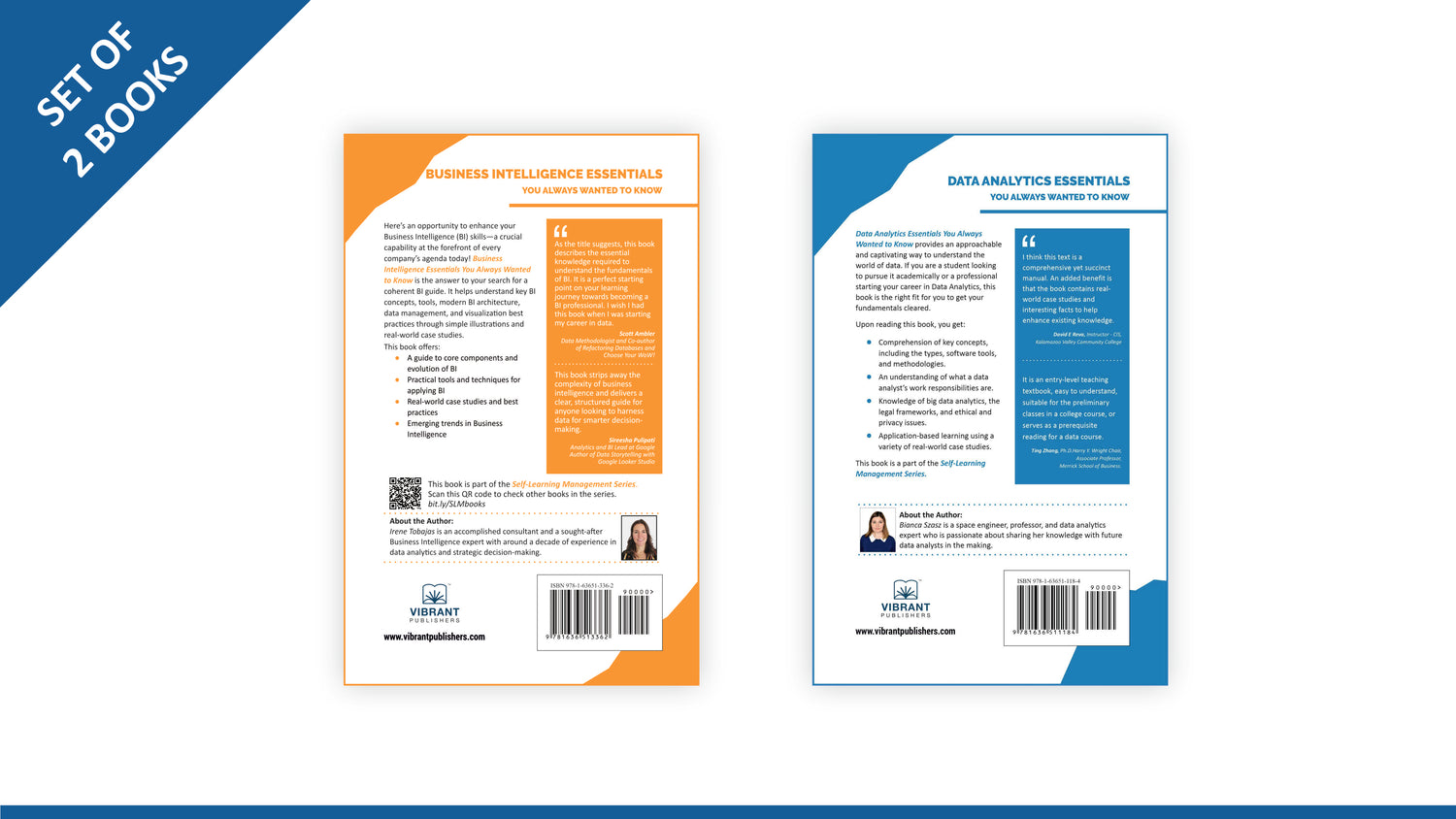 Business Intelligence and Data Analytics Essentials You Always Wanted to Know: Master BI Tools, Analytics Techniques, Big Data, and Real-World Case Studies (Set of 2 Books)