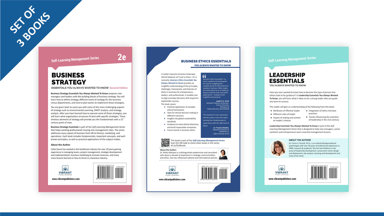 Strategy, Ethics & Leadership Essentials Combo: Strategic Management, Corporate Governance, CSR, and High-Performance Teams (Set of 3 Books)
