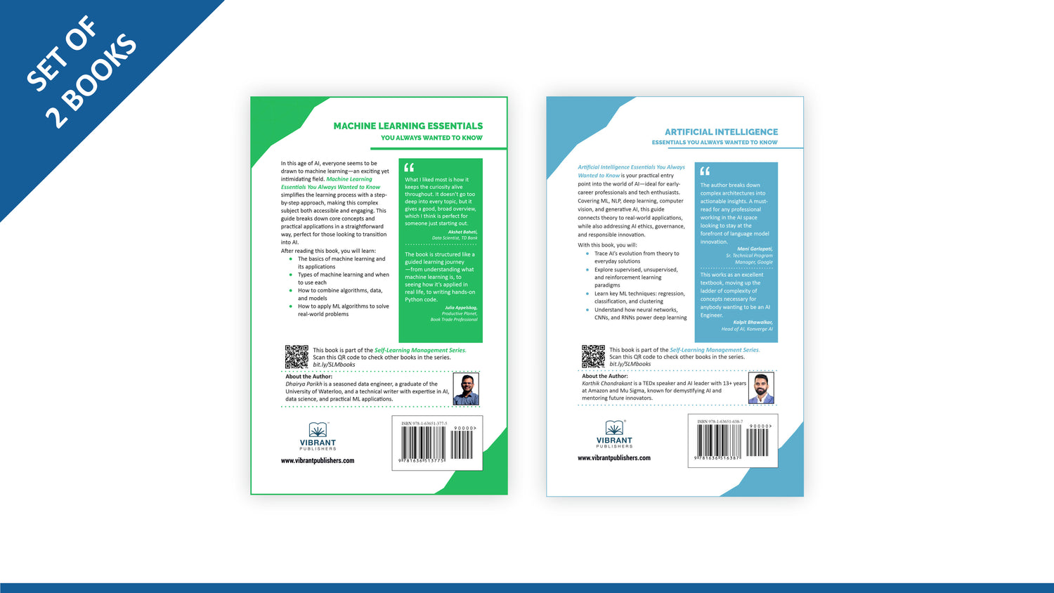 Artificial Intelligence Essentials & Machine Learning Essentials: Master AI Fundamentals, Machine Learning Algorithms, Deep Learning with Real-World Applications— Set of 2 Books