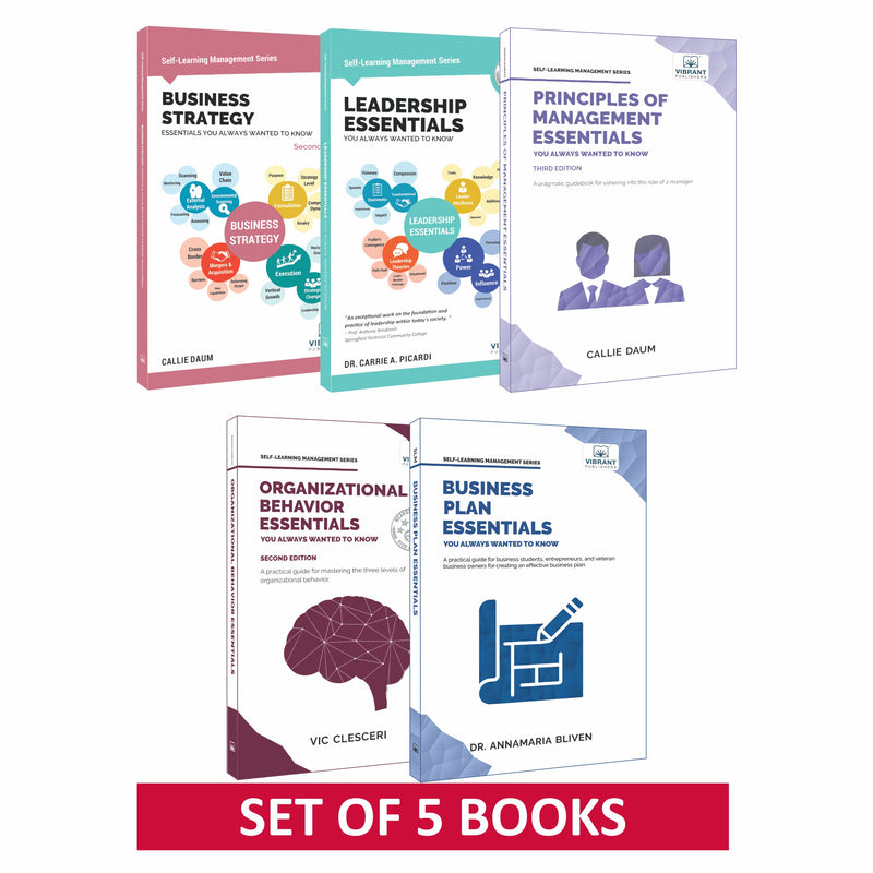 Management Essentials for Business Leaders and Professionals - Includes books for planning, managing, and leading a business successfully (Set of 5 Books)