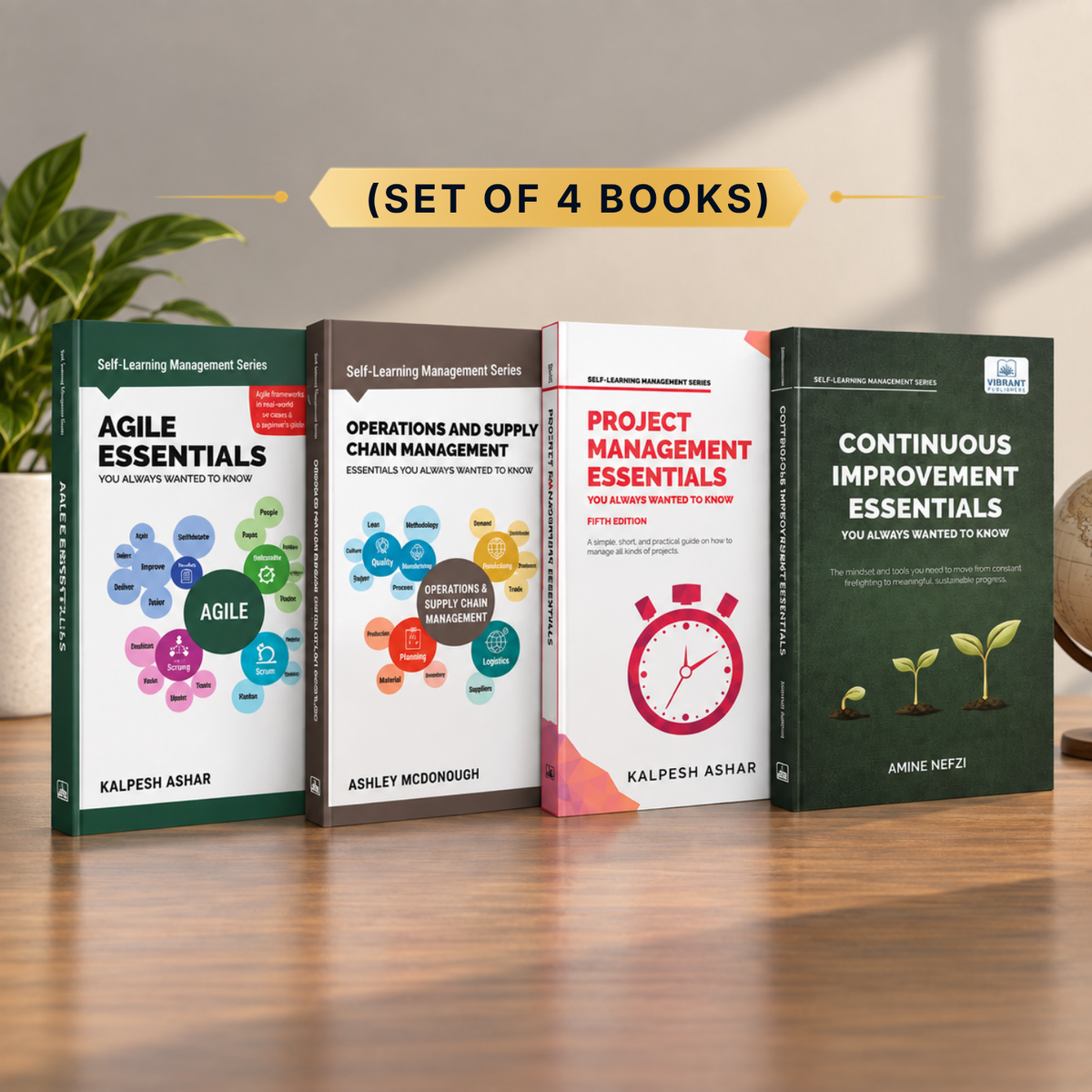 Continuous Improvement, Operations & Supply Chain, Agile and Project Management Essentials You Always Wanted to Know: Lean Thinking, Scrum, DMAIC & Agile Strategies Simplified – Set of 4 Books