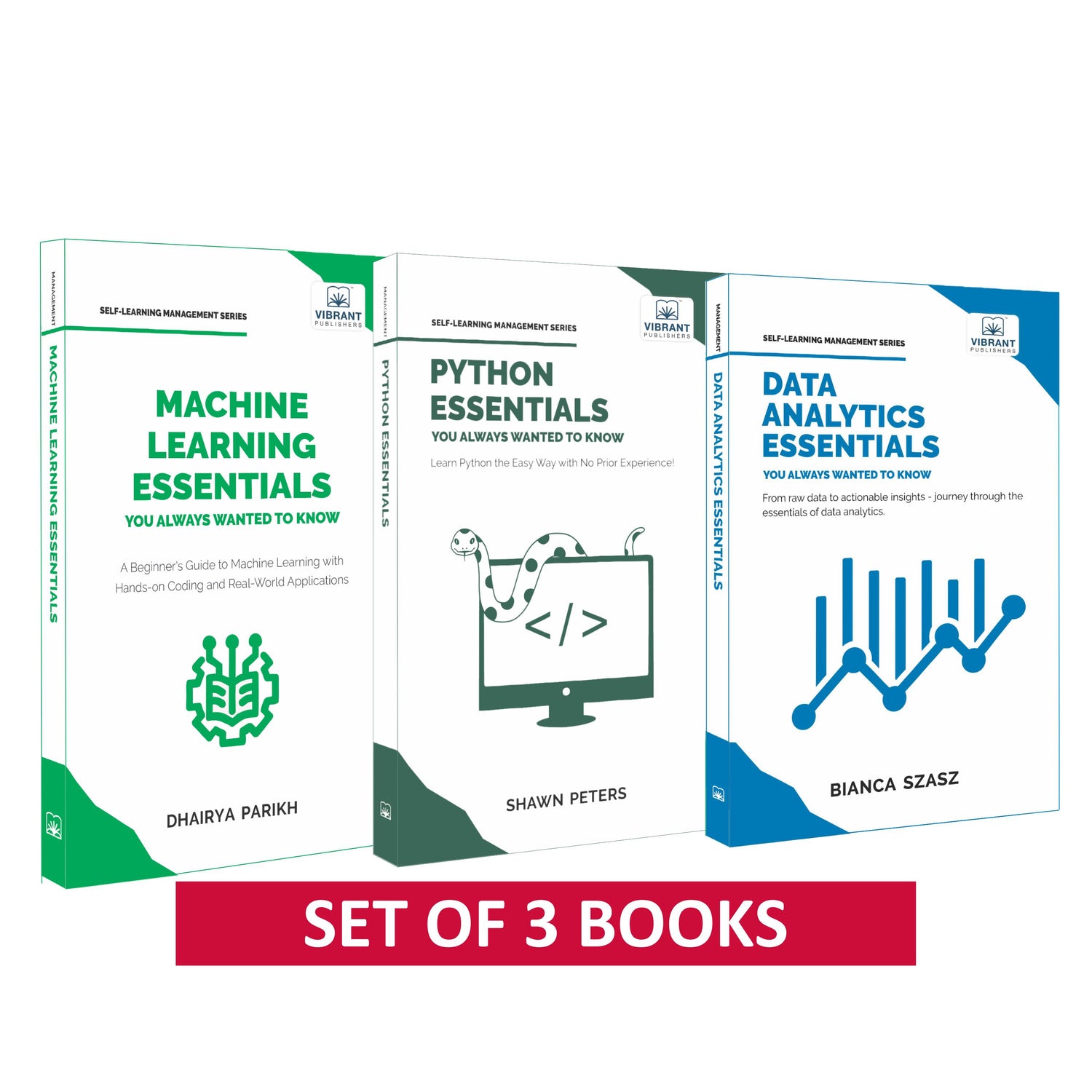 Machine Learning, Python & Data Analytics Essentials: Master AI, Data Science, and Analytics for Career Growth | Comprehensive Combo for Beginners & Professionals (Set of 3 Books)