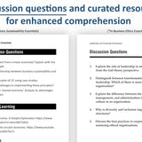 Business Sustainability and Business Ethics Essentials