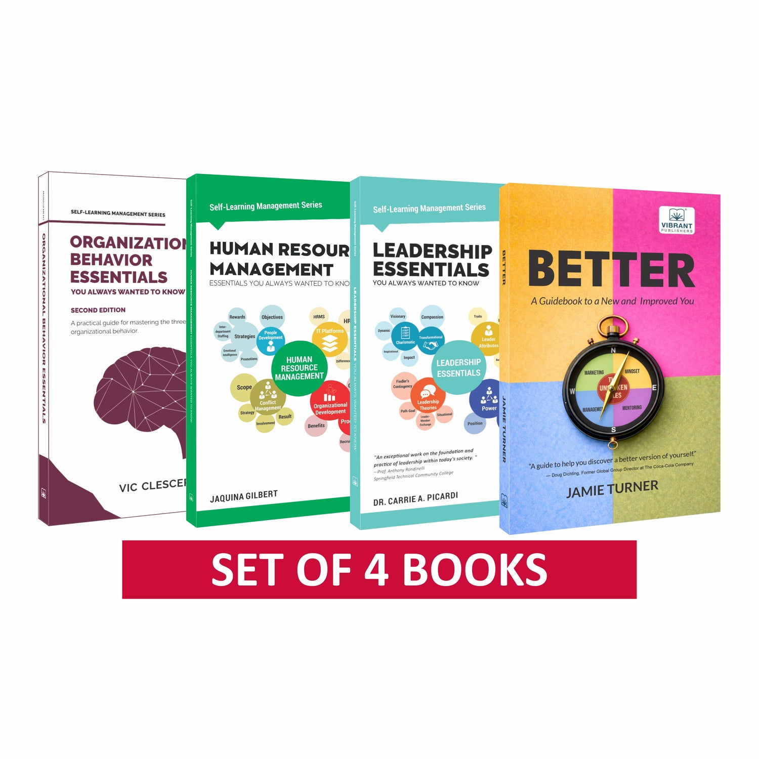 The Complete Management & Leadership Essentials Library: Building Mindset, Team Dynamics, HR Strategies & Workplace Leadership (Self-Learning Management Series) – Set of 4 Books