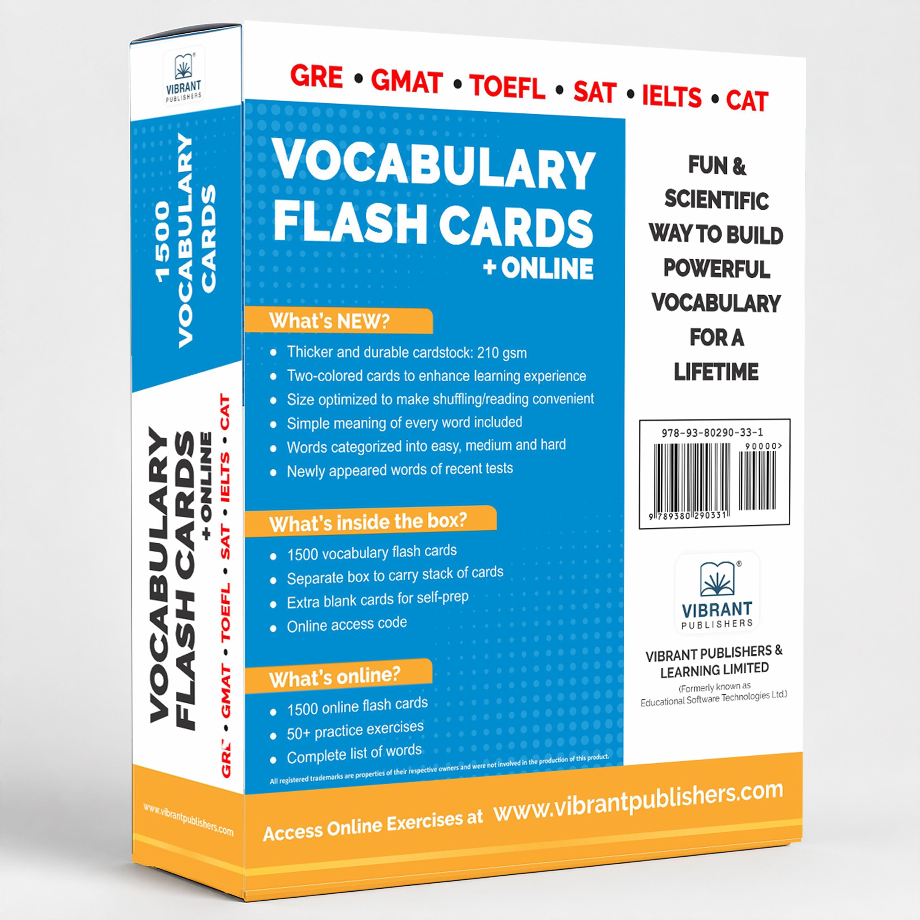 語学・辞書・学習参考書 GRE Vocab & GMAT Quant Flashcards 1500 VOCABULARY FLASH CARDS + ONLINE for GRE GMAT SAT CAT – HIGH