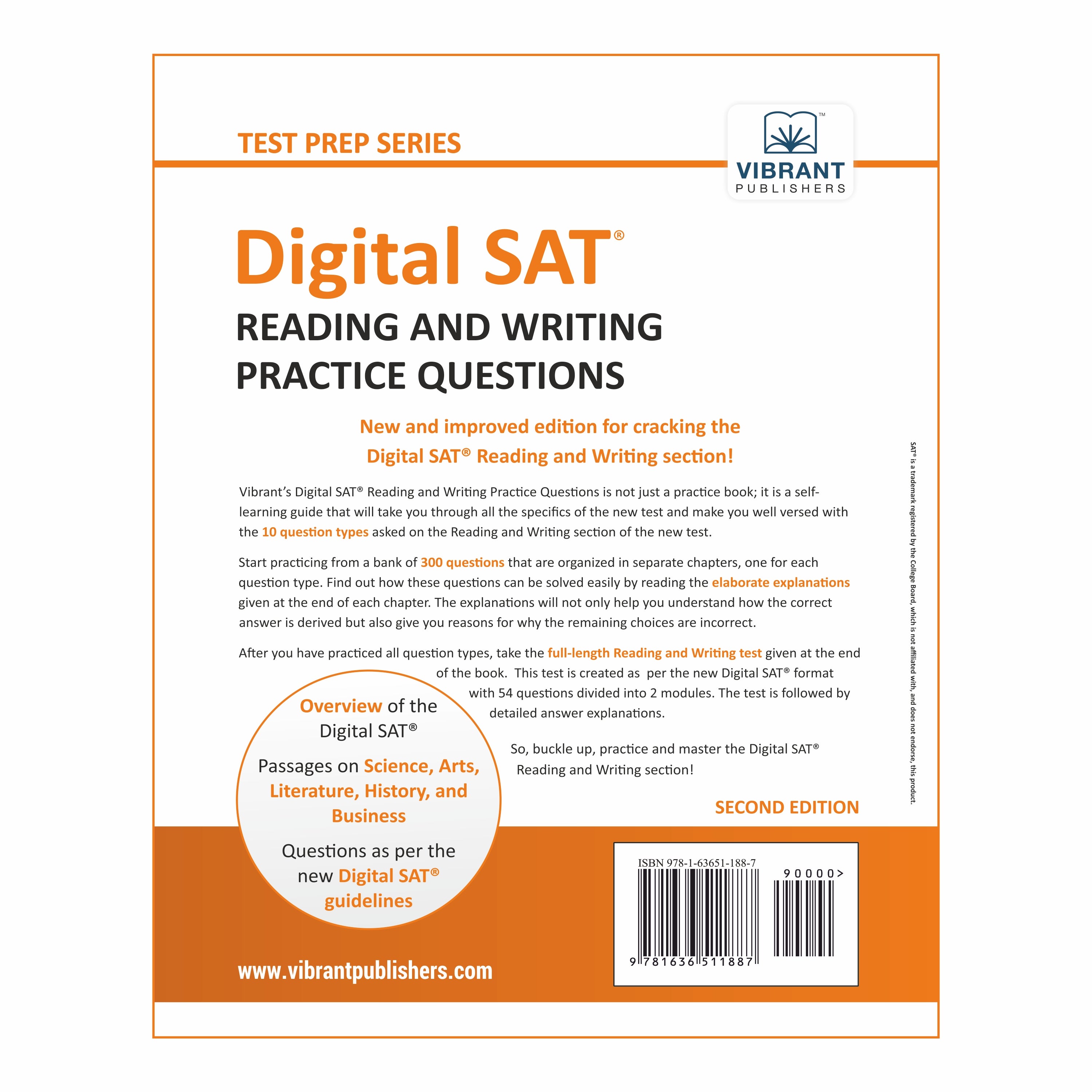 Digital SAT Reading and Writing Practice Questions - Vibrant