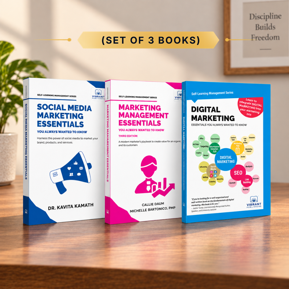 Marketing Essentials Combo: Practical Approaches to Digital Marketing, Social Media Growth, SEO Optimization, ROI Measurement, and Customer Engagement (Set of 3 Books)