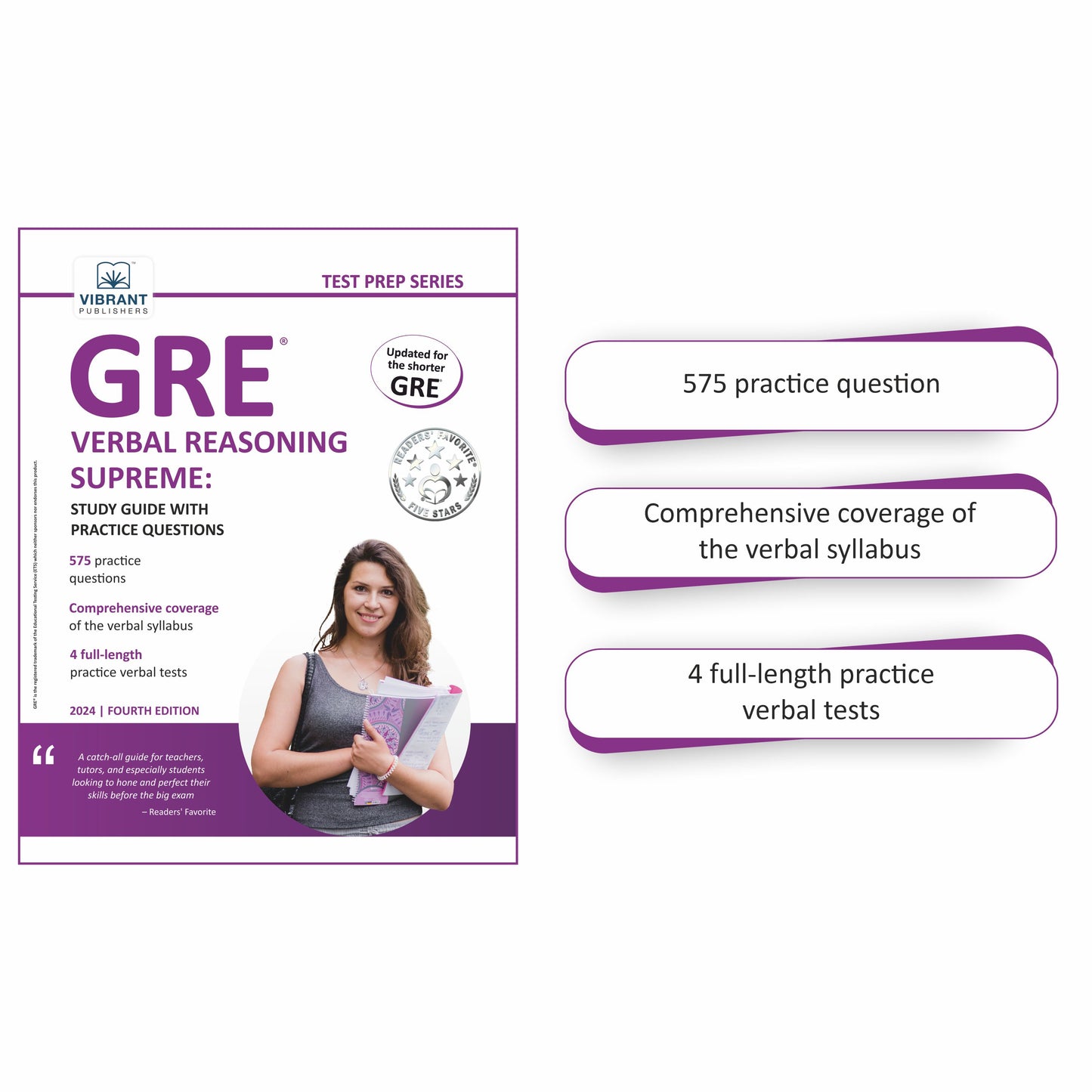 GRE CRASH COURSE - Master Wordlist: 1535 Words + Quantitative Reasoning + Verbal Reasoning Supreme + 10 GRE Practice Tests + FLASH CARDS by THE BIG CD - Test Prep Series