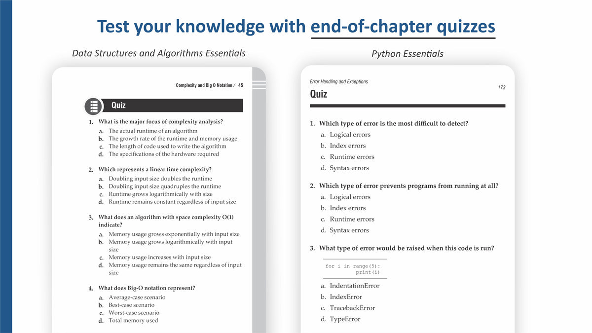 Data Structures and Algorithms + Python Programming Guides: Big O ...
