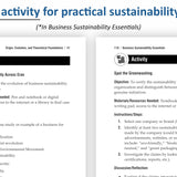 Business Sustainability and Strategy Essentials