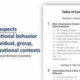 Organizational Development, Behavior & Human Resource Management Essentials You Always Wanted to Know