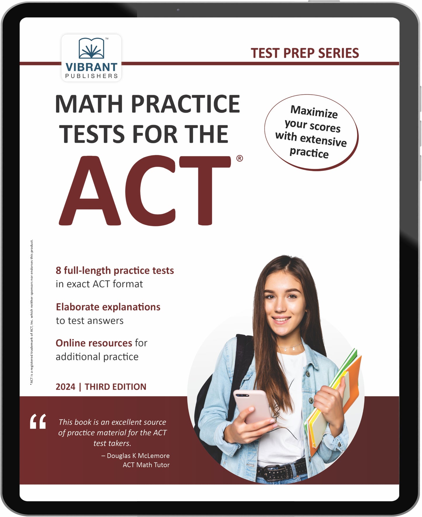 Math Practice Tests for the ACT (2024 Edition)
