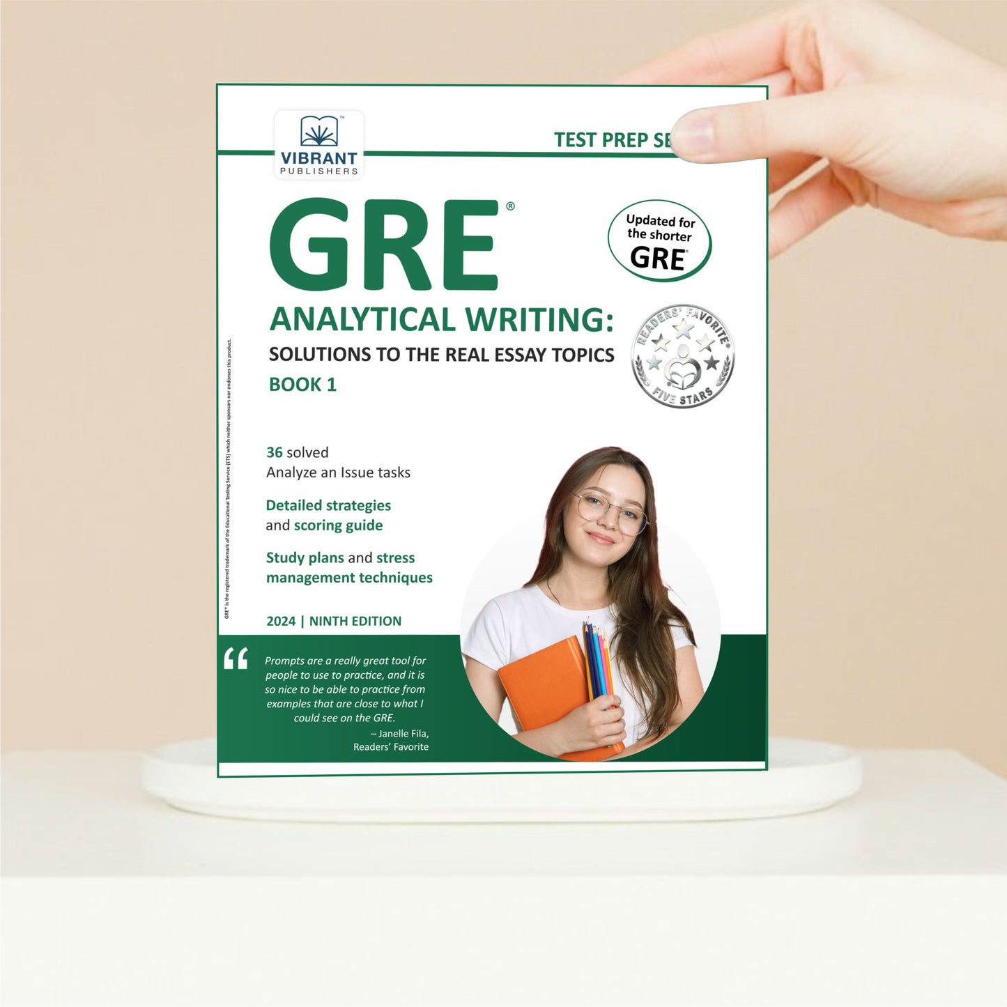 GRE Analytical Writing: Solutions to the Real Essay Topics - Book 1 (2024 Edition)