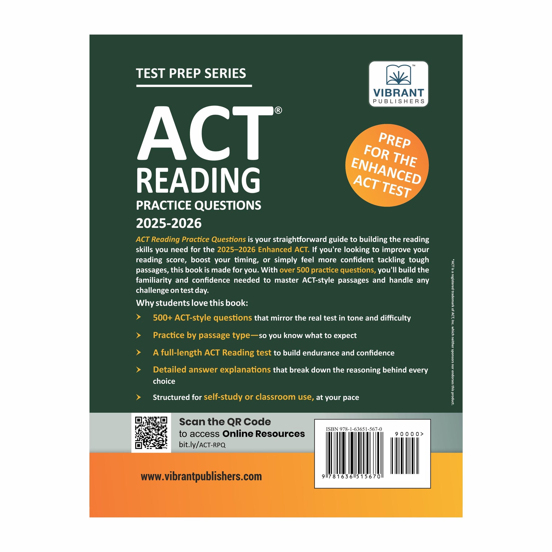 ACT Reading Practice Questions | Prep for the Enhanced ACT | 2025-2026