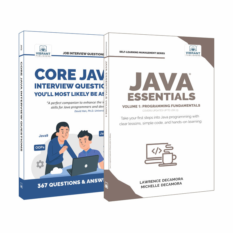Java Essentials Volume 1: Programming Fundamentals and Core Java Interview Questions - Learn Java Basics and Crack Interviews (Set of 2 Books)
