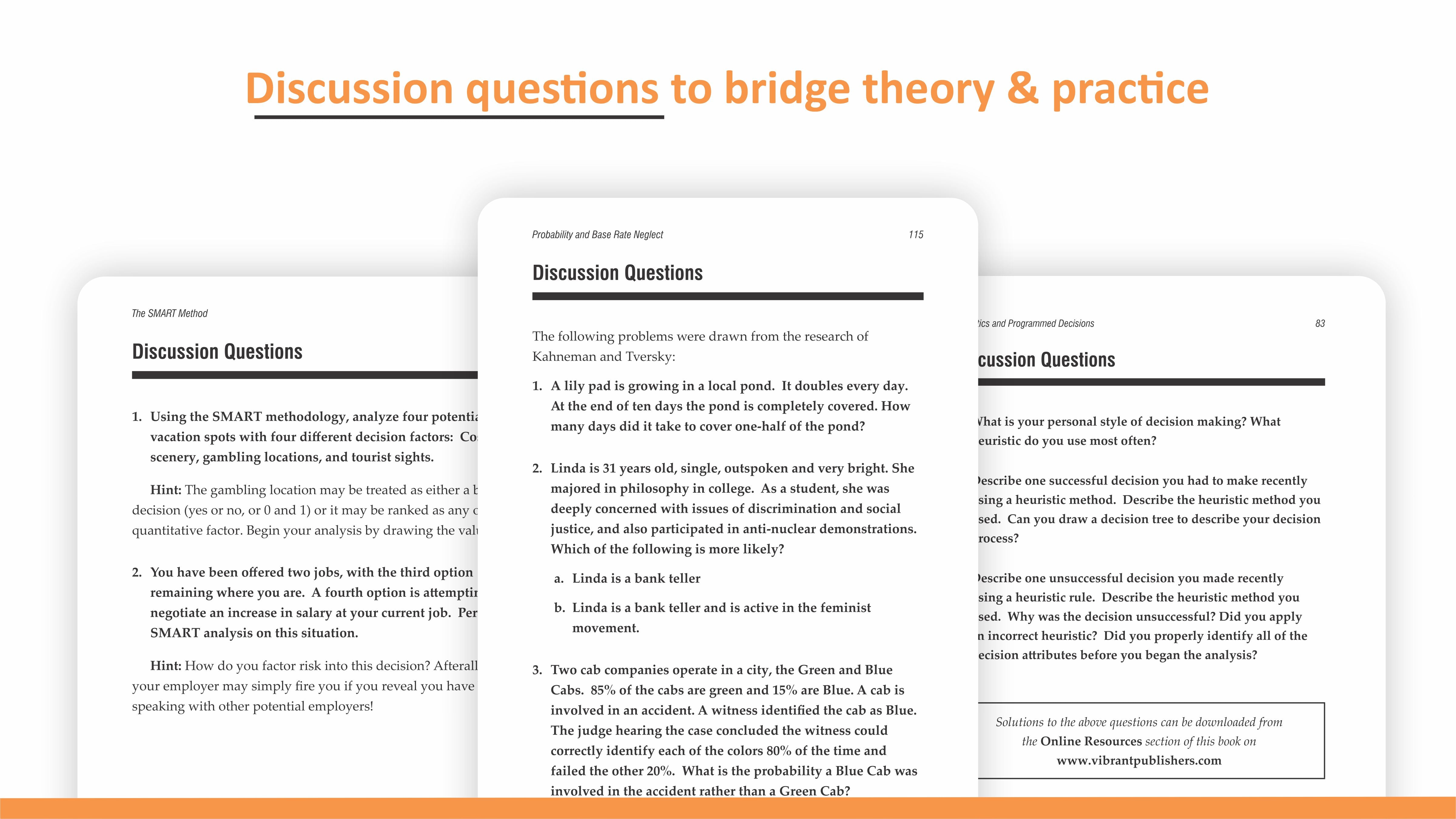 Decision Making Essentials You Always Wanted to Know: A Practical