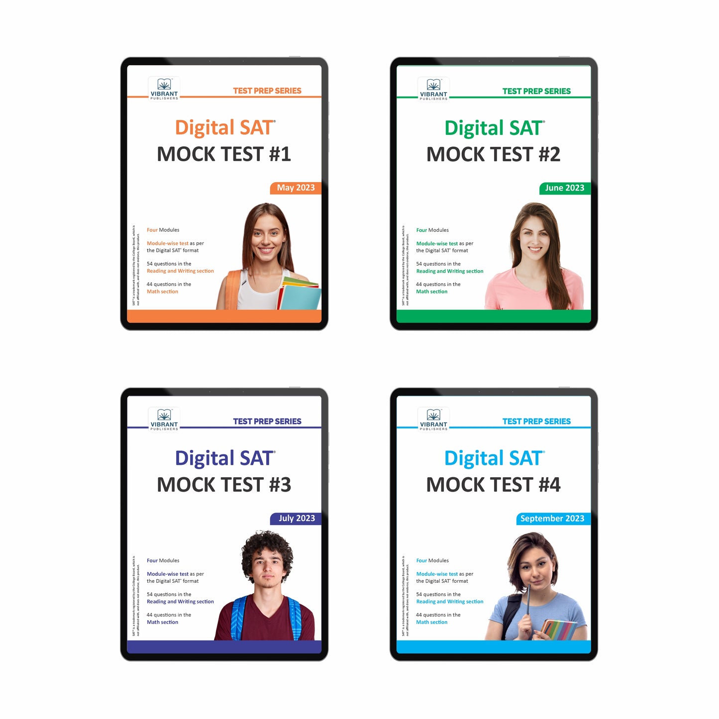 Digital SAT Mock Test Combo- 4 Real-like Tests