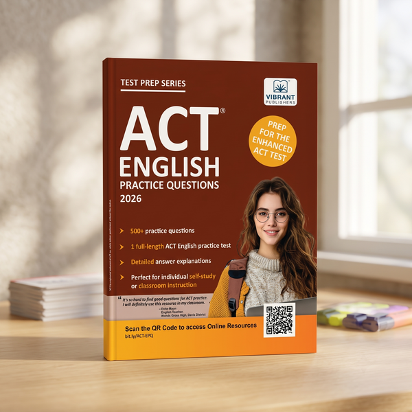 Act English Practice Questions book by Vibrant Publishers.