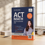 Act math practice questions book by Vibrant Publishers.