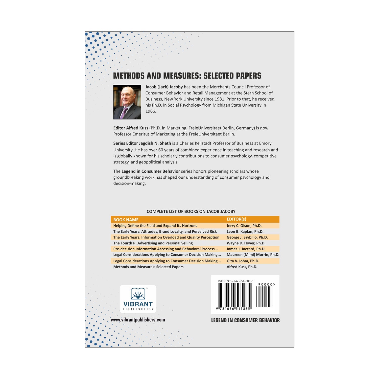 Methods and Measures: Selected Papers