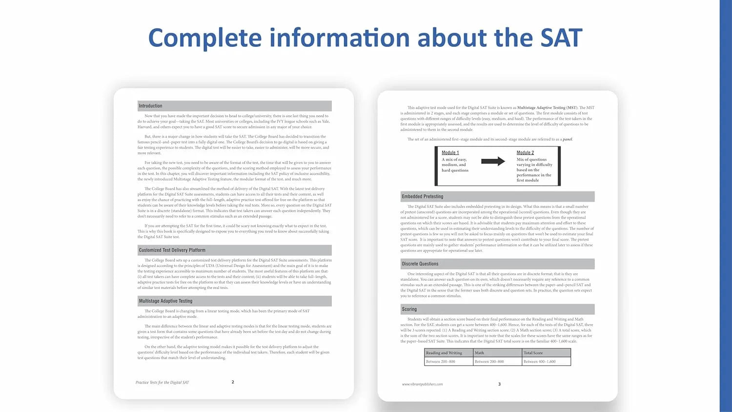 Digital SAT Prep Ultimate Self-Study Course : Set of 4 Books