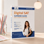 Book of digital SAT Supreme Guide by Vibrant publishers. 