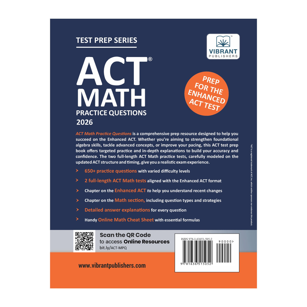 ACT Math Practice Questions | Prep for the Enhanced ACT Test | 2026–2027