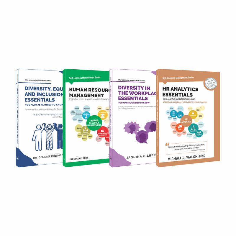 DEI, Workplace Diversity, HR Management & HR Analytics Essentials: Strategies, Culture, Leadership & Data-Driven People Decisions (Set of 4 Books)