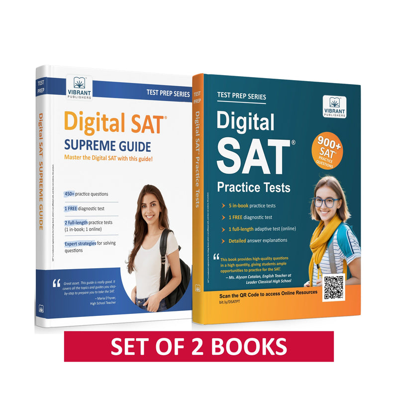 Digital SAT Prep Combo 2026–2027: 1100+ Practice Questions, Expert Strategies & Full-Length Tests for Reading, Writing & Math