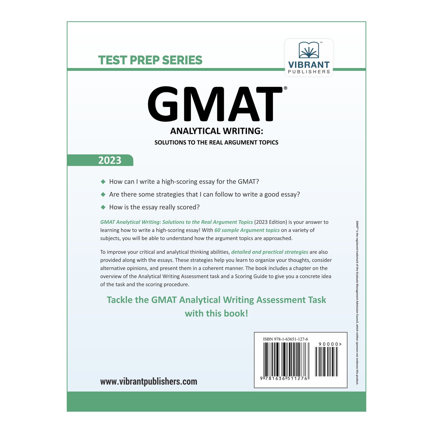 GMAT Analytical Writing: Solutions to the Real Argument Topics (2023 Edition)