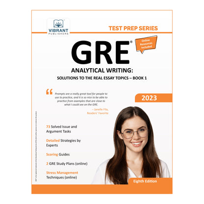 GRE Analytical Writing: Solutions to the Real Essay Topics - Book 1: 8th Edition