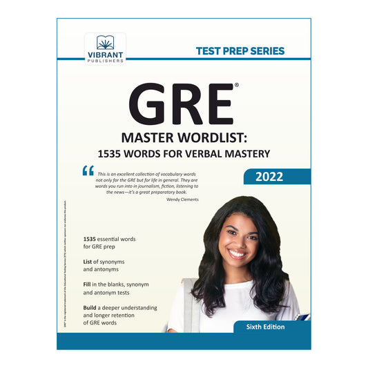 GRE Master Wordlist: 1535 Words for Verbal Mastery (2022 Edition)