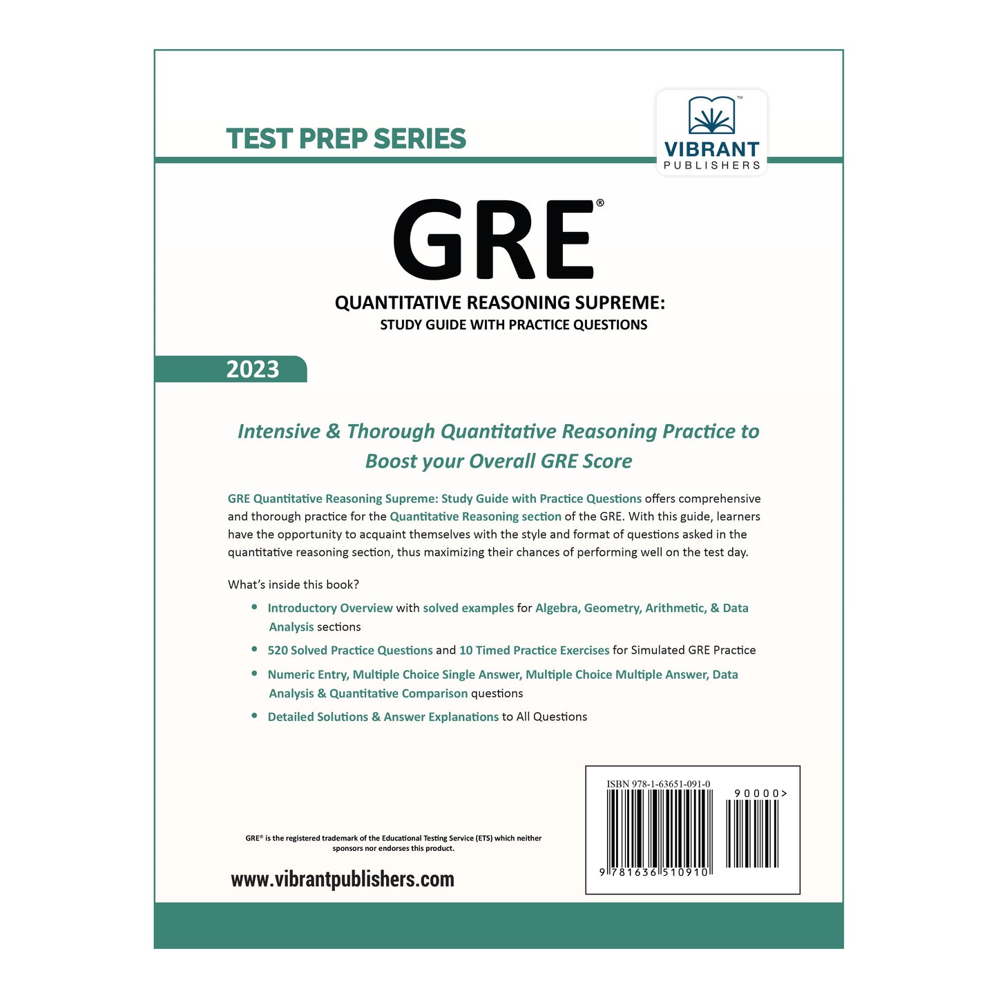 GRE Quantitative Reasoning Supreme: Study Guide with Practice Questions (2023 Edition)