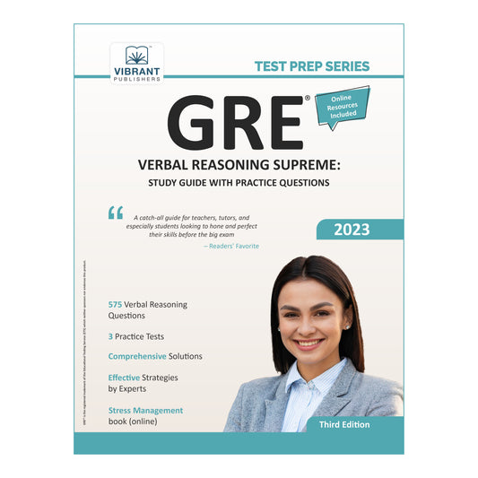 GRE Verbal Reasoning Supreme: Study Guide with Practice Questions